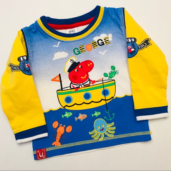 uno Shirts & Tops Peppa Pig Baby Boy Long Sleeve Tee Poshmark